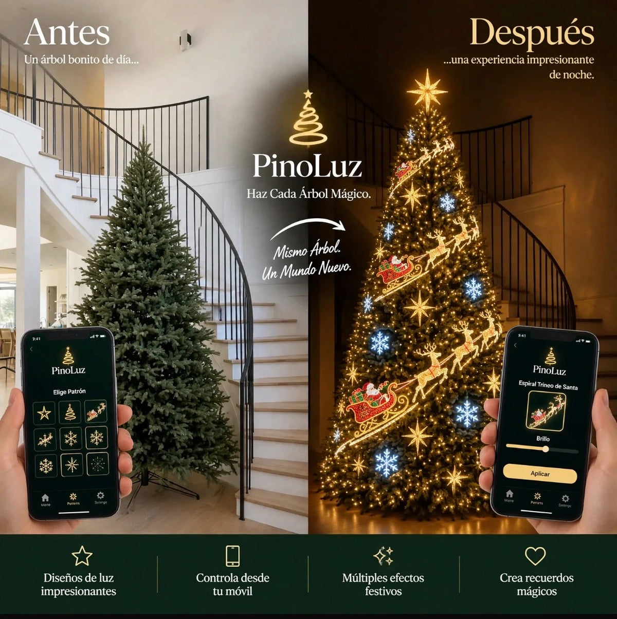 Luces Led Árbol Navideño