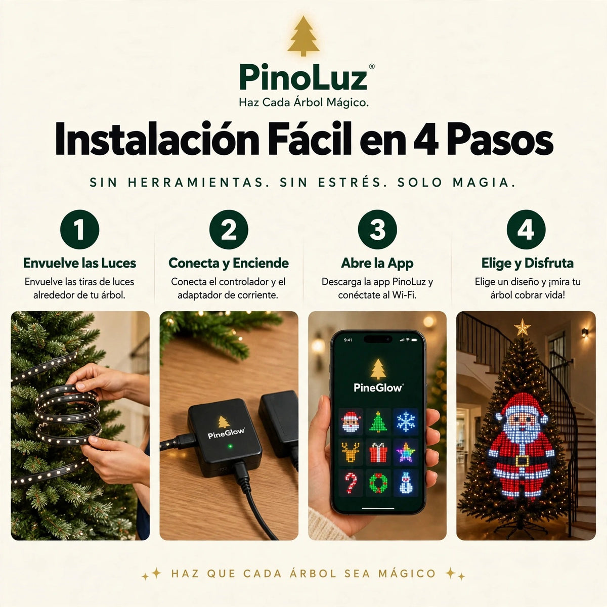 Luces Led Árbol Navideño